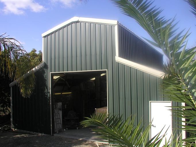 This is an example of an industrial shed and granny flat in San Diego.