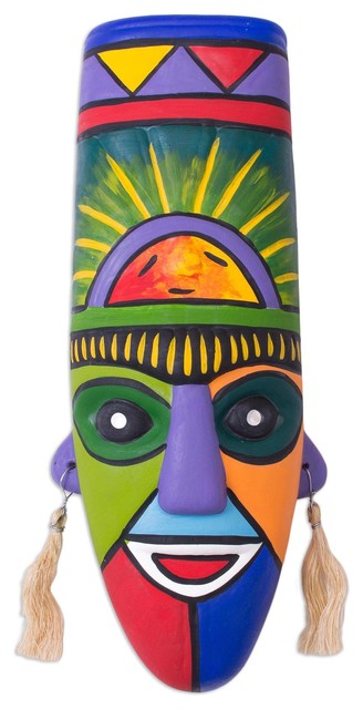 achterzijde Wetland Ga wandelen Handmade Inca Priest Ceramic mask - Peru - Tropical - Wall Accents - by  NOVICA | Houzz
