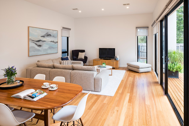 Luxury Architectural Home contemporary-living-room