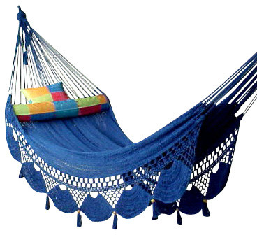 Nicamaka Couples Hammock Royal Blue