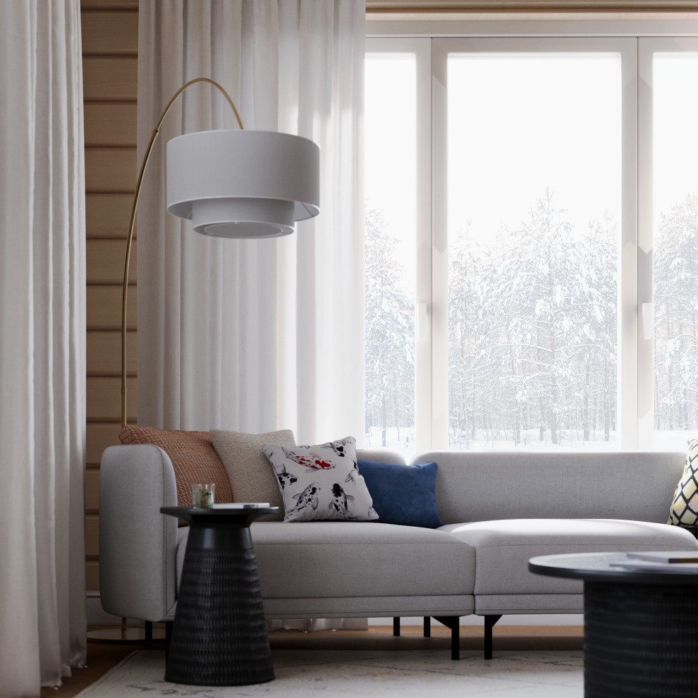 Дизайн частного дома в поселке Жодочи