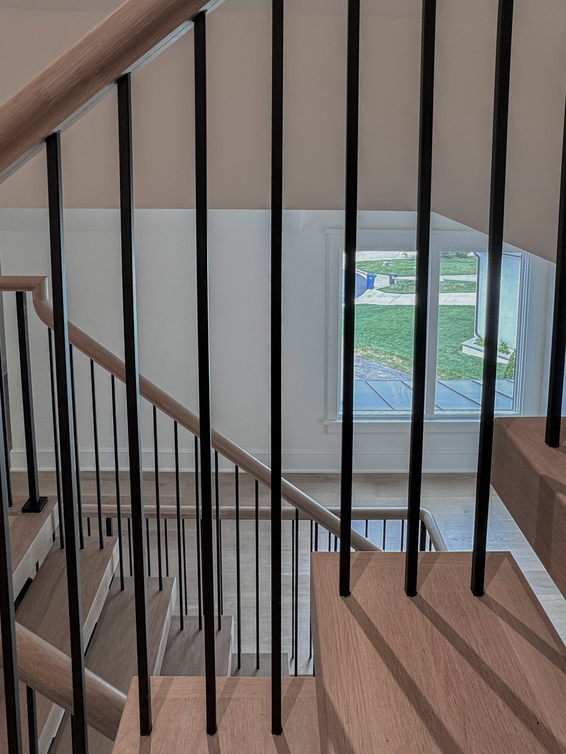 122_Modern Steel & Wood Floating Staircase, Arlington VA 22207