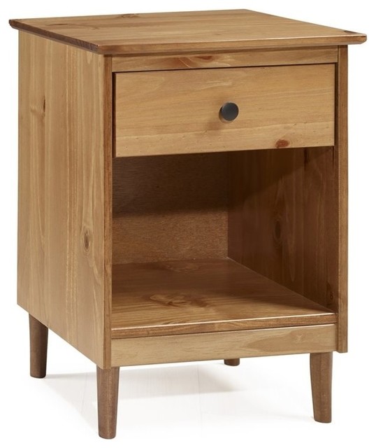 Classic 1 Drawer Solid Wood Nightstand Midcentury Nightstands And Bedside Tables By Clickhere2shop