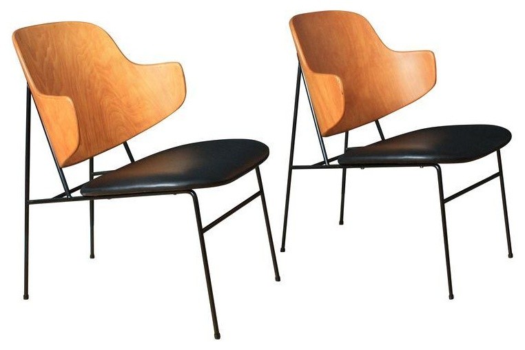 Used Vintage Penguin Chairs by Ib Kofod Larsen - A Pair
