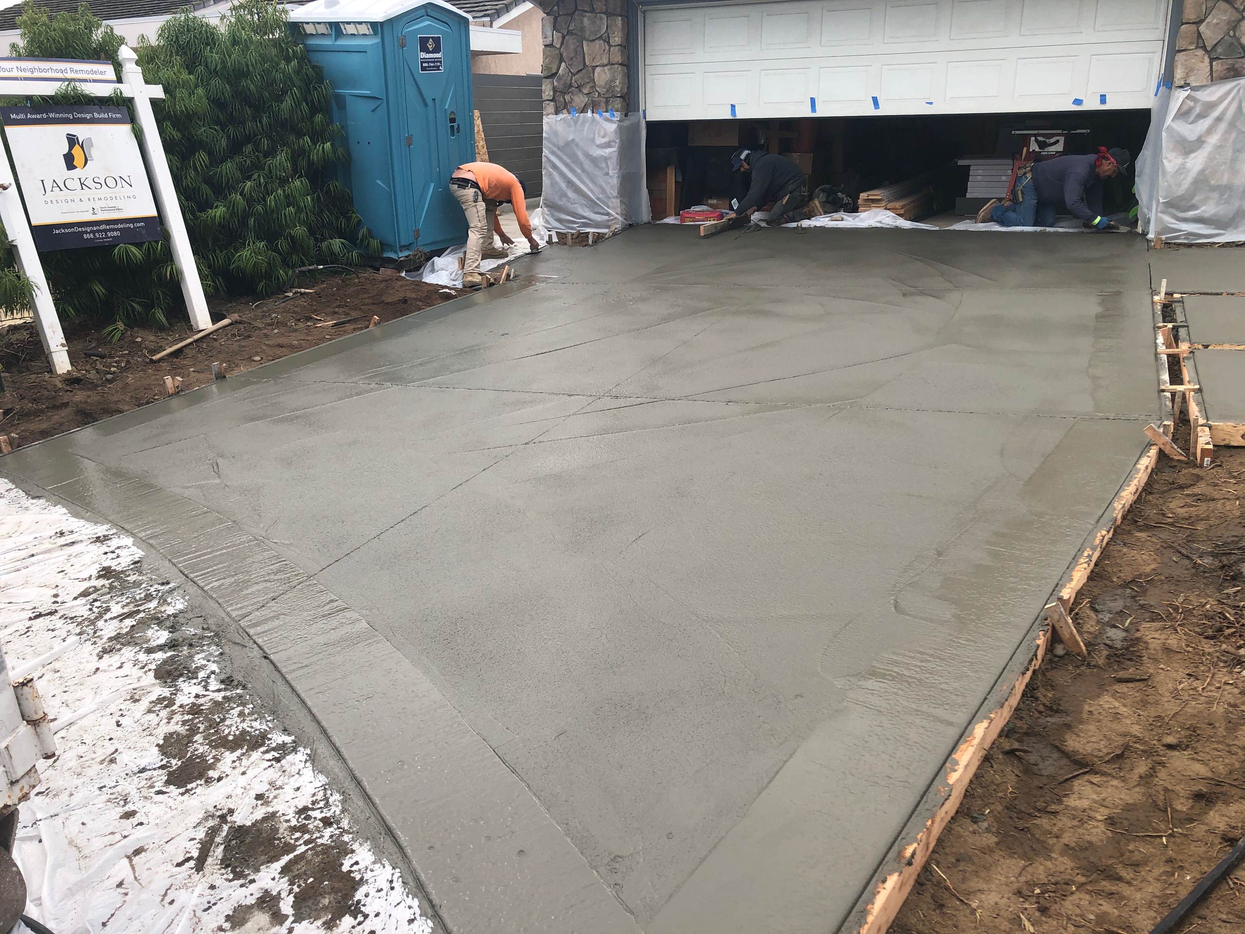 Pouring a New Concrete Driveway in Del Mar