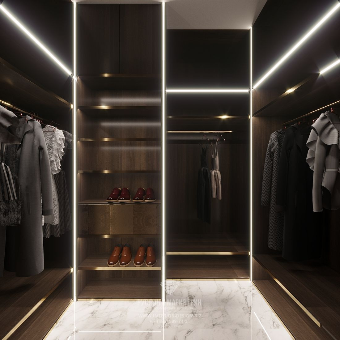 Дизайн элитной двухуровневой квартиры