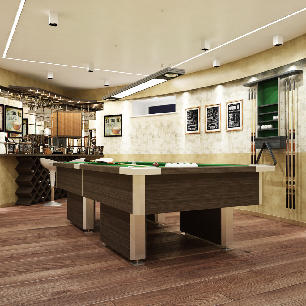 Бильярдная в цокольном этаже
