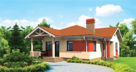 Проект одноэтажного дома 92м2 в г. Воронеж