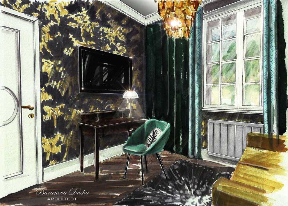 Проект таунхауса в Новой Москве площадью 300 кв м. В процессе реализации