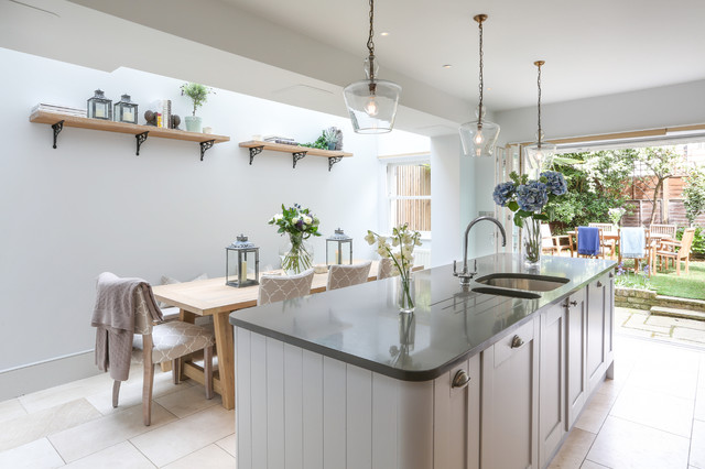 Clapham house renovation transitional-kitchen