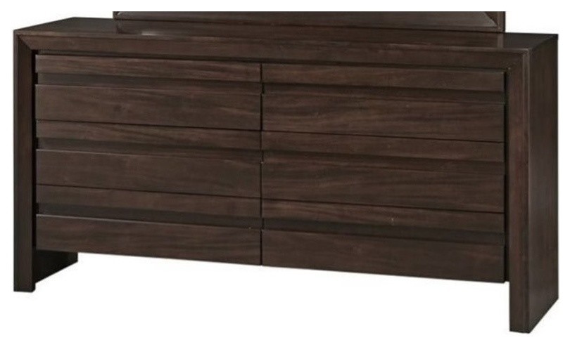 Bowery Hill Dresser In Chocolate Brown Transitional Dressers