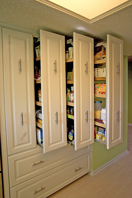 Pull Out Pantry Cabinet and Shevling - Contemporary - Kitchen - Houston -  by Acme Doors | Houzz UK
