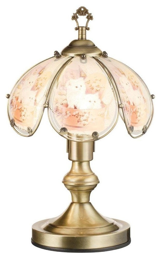 14.25"H Pure Kitten Touch-On Table Lamp