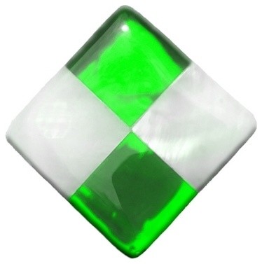 Emeralds and Pearls Cabinet Knob, Polished Chrome