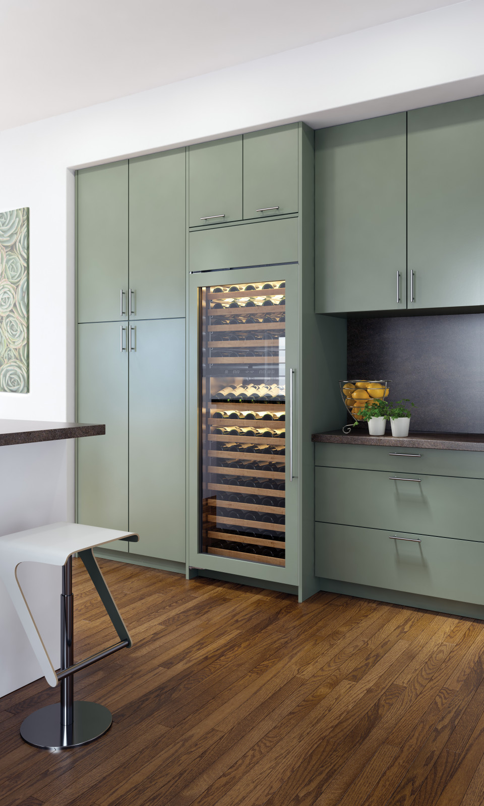 Винные шкафы в интерьере