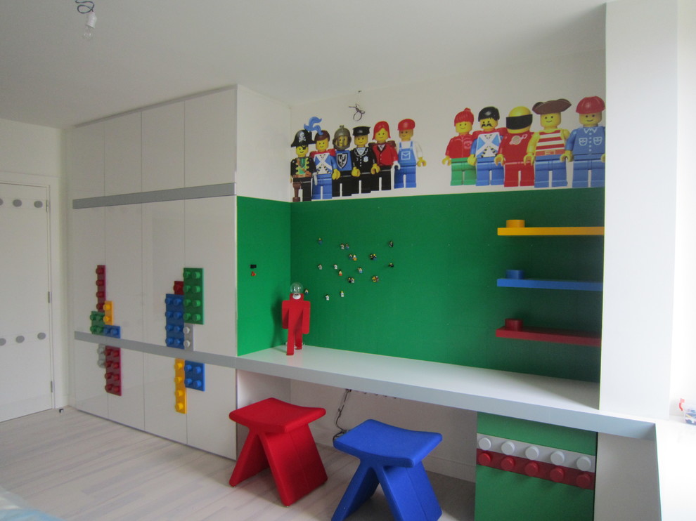 Example of a minimalist kids' room design in Other