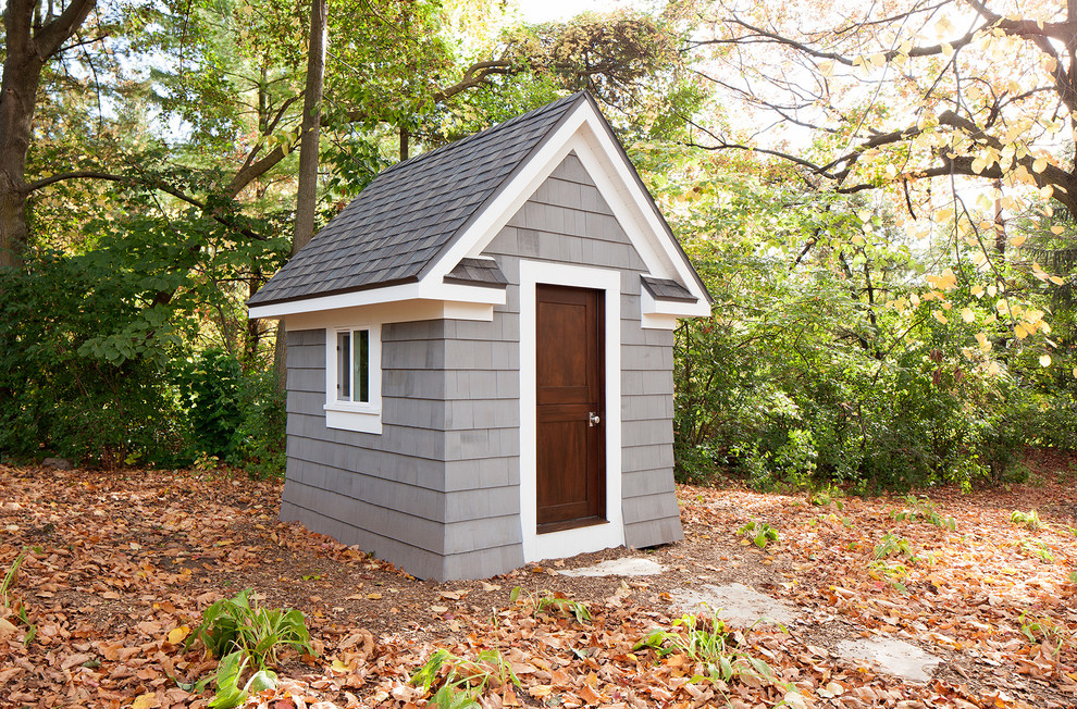 This is an example of a traditional detached garden shed in Grand Rapids.