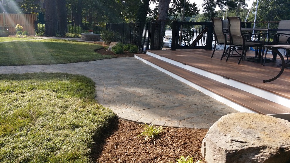 Example of a beach style deck design in Baltimore