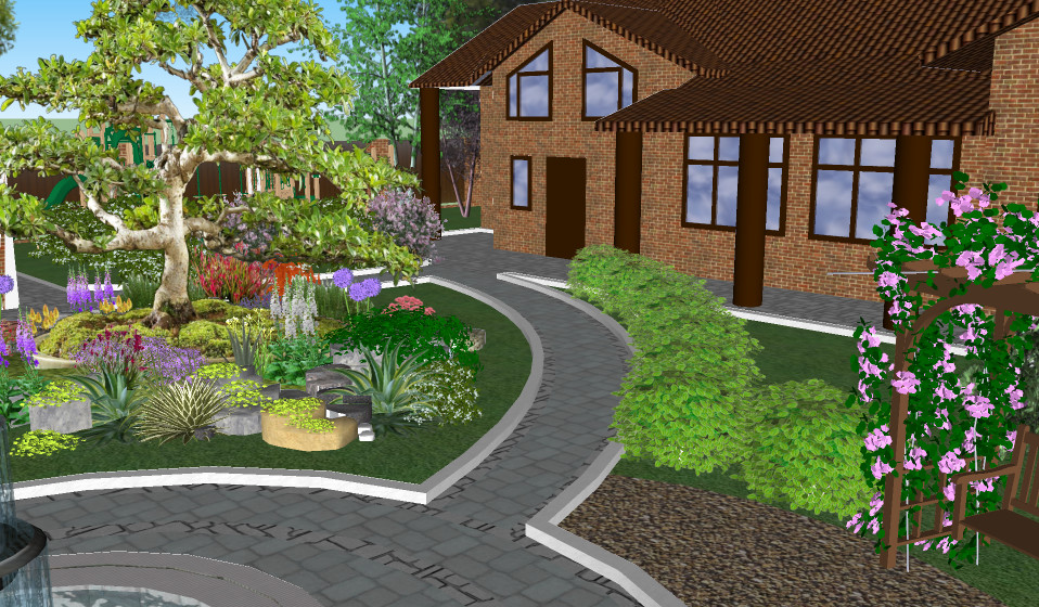 ландшафтный дизайн для частного дома