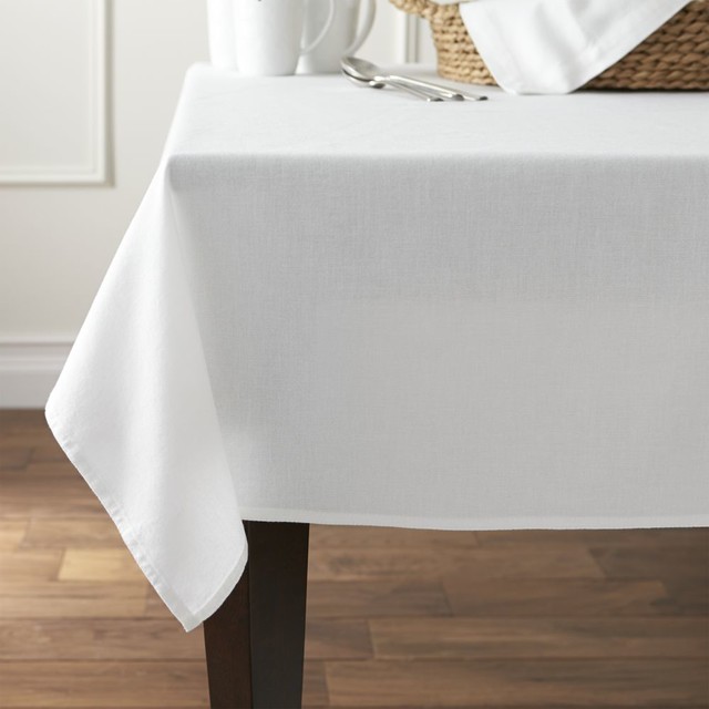 Abode 60"x144" White Tablecloth