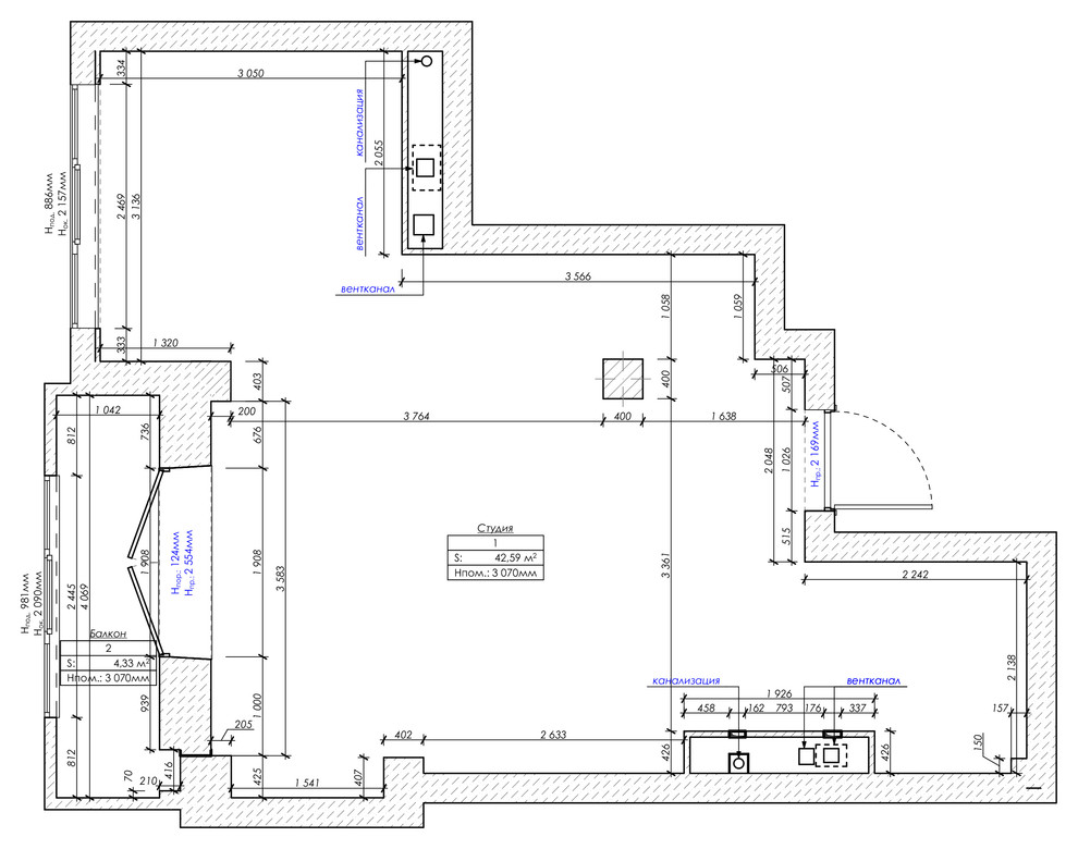 интерьер в стиле Loft