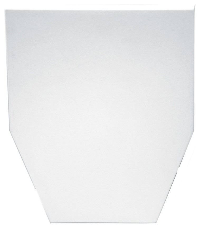 Vinyl Dentil Window Header Keystone in White, 5.0625 in. W x 3 in. D x 6.1875 in