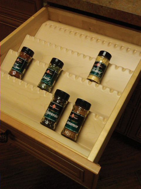Spice Drawer Insert Traditional Kitchen Seattle By