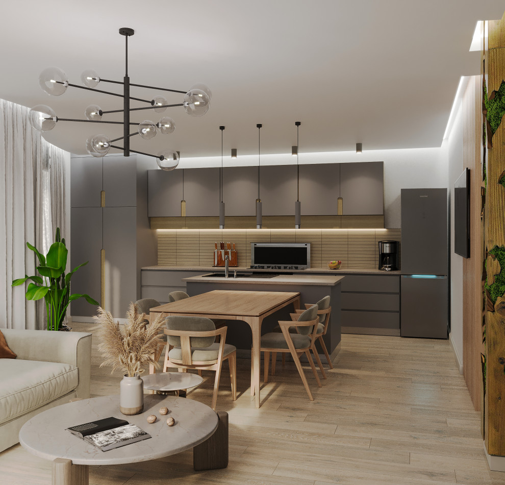 Проект интерьеров пентхауса.