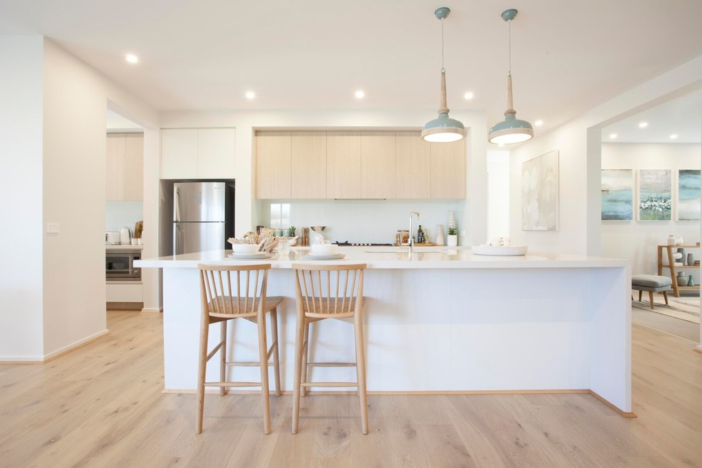 Beach style kitchen in Melbourne.