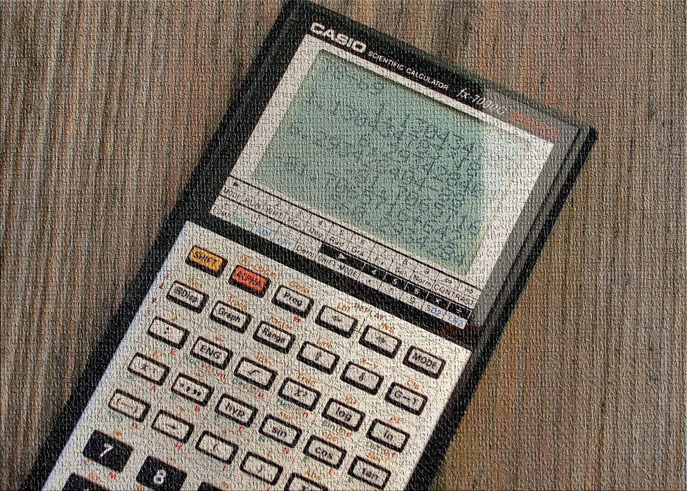 Scientific Calculator Area Rug, 5'0"x7'0"
