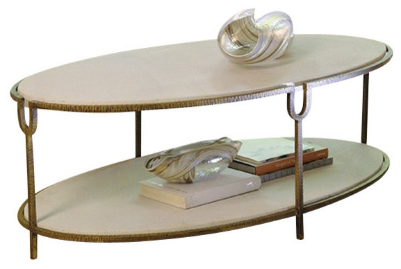 Iron and Stone Cocktail Table by Global Views