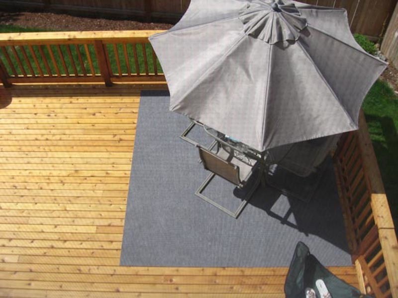 Mid-sized backyard balcony deck photo in Seattle