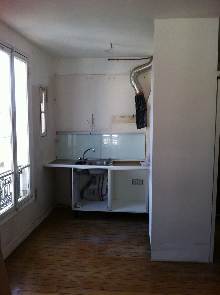 Fresque murale dans la cuisine, Paris.