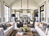 Transitional Living Room by Keith Wing Custom Builders