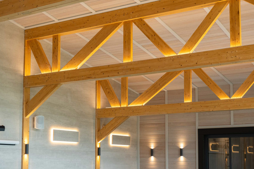 Бассейн и СПА комплекс по технологии фахверк