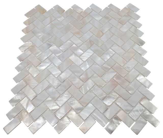 Mother of Pearl Tile, White, 11