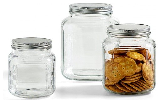 Glass Jars with Aluminum Lids