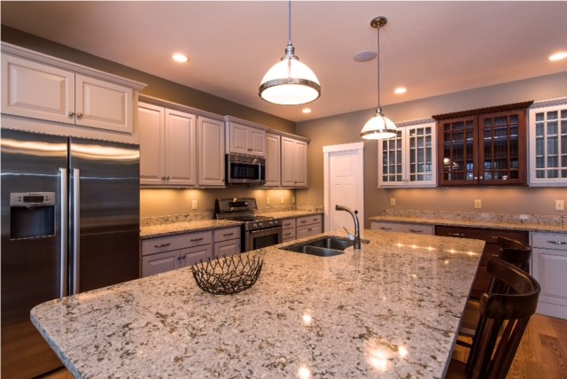 Mountain style kitchen photo in Boston
