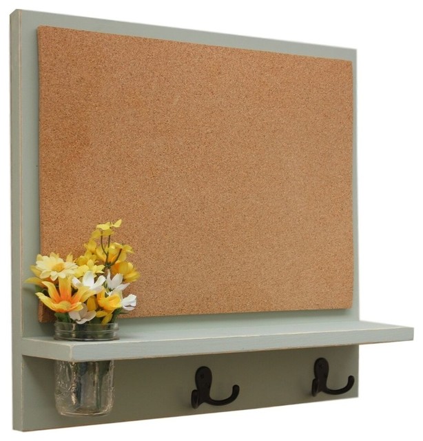 Message Board With Corkboard Coat Hookason Jar Coat Hookason Jar