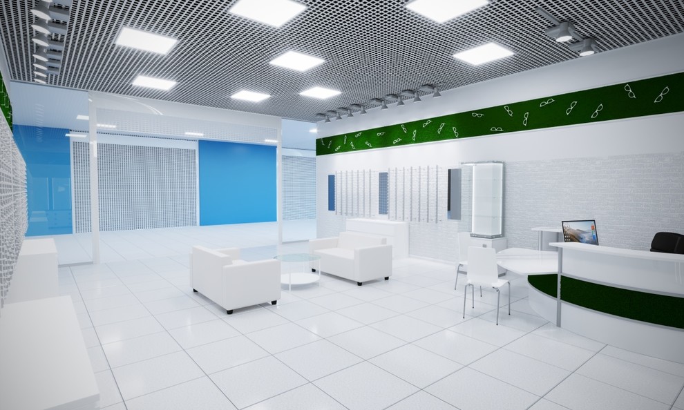 Дизайн интерьера салона оптики