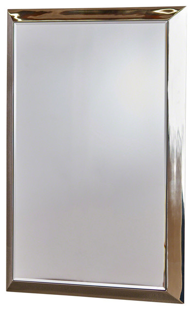 Ednaedna Rectangular Wall Mirror With Stainless Steel Frame - Rectangular Wall Mirror Silver Frame Ednaedna Rectangular Wall Mirror With Stainless Steel Frame - Rectangular Wall Mirror Silver Frame