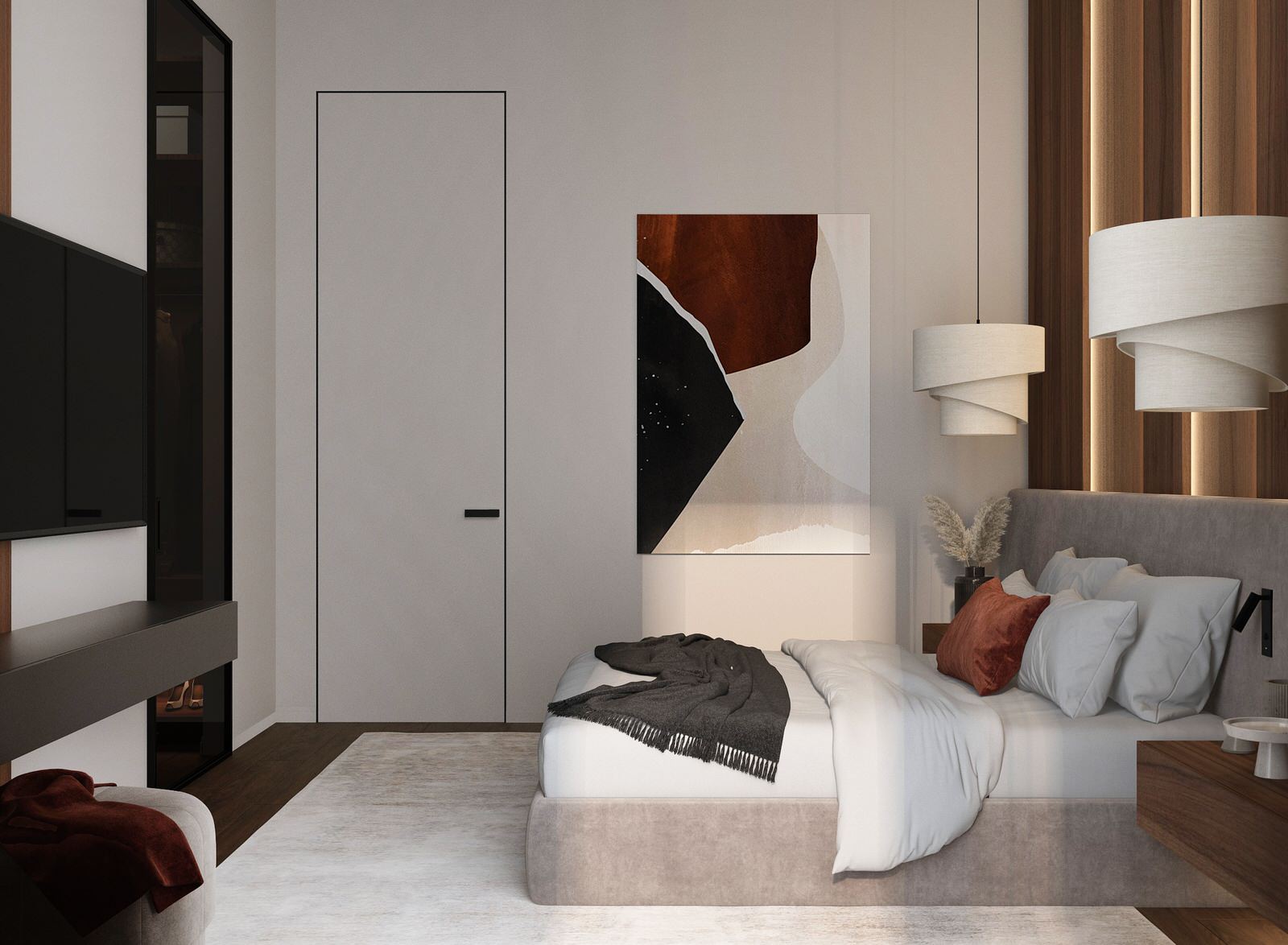 Спальня в загородном доме