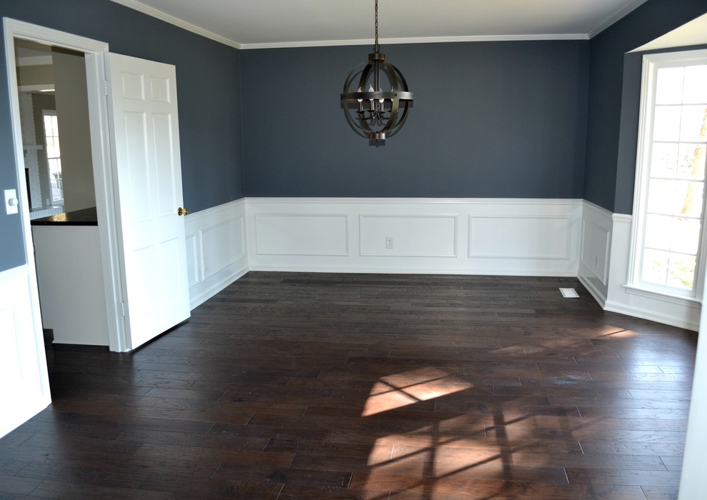Dining room - large transitional dining room idea