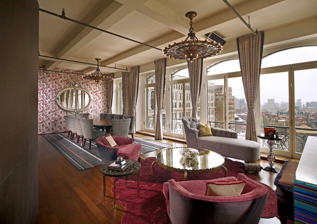 NYC Soho Loft eklektisch-wohnbereich