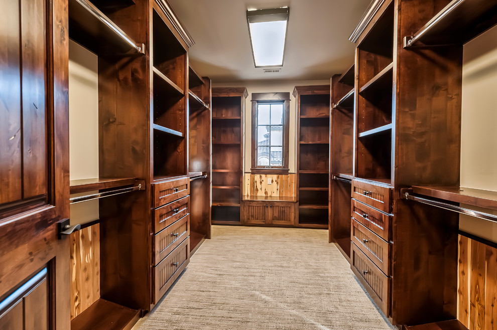 This is an example of a mediterranean storage and wardrobe in Denver.