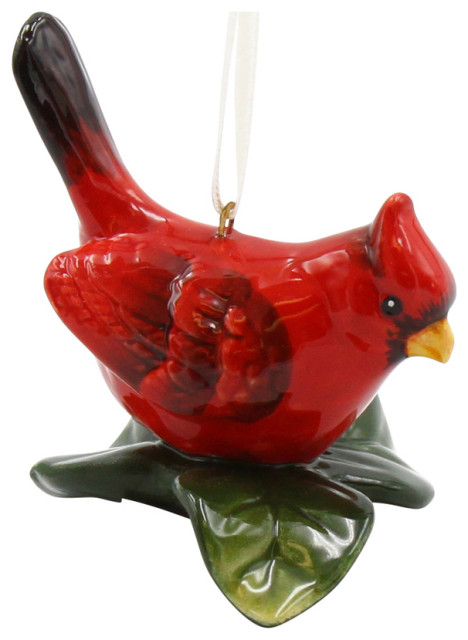 Red Cardinal Ornament Traditional Christmas Ornaments By Cosmos Ts Corp Houzz