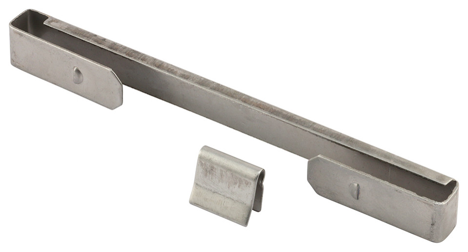 4", Stainless Steel, Louver Glass Security Clips, 10Pack Window