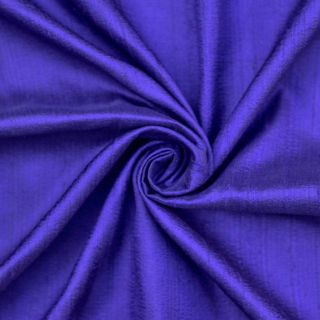 Blue Aster Dupioni Silk Fabric main image 0