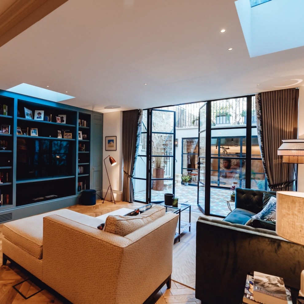 Eclectic living room in London.