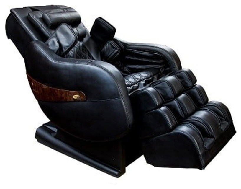 Luraco Legend PLUS 3D LTrack Massage Chair with Zero Gravity, Black